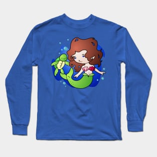 Mermaid and Turtle Long Sleeve T-Shirt